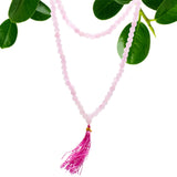 Rose Quartz 108 Bead Mala Necklace
