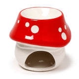 Arzător ceramic pentru ulei Casă cu ciupercă zână