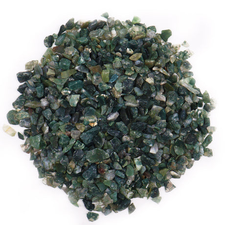 Moss Agate Gemstone Chips Bulk 1kg