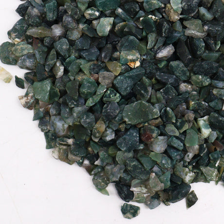 Moss Agate Gemstone Chips Bulk 1kg