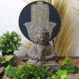 Set Buddha Feng Shui Hamsa, Grigio