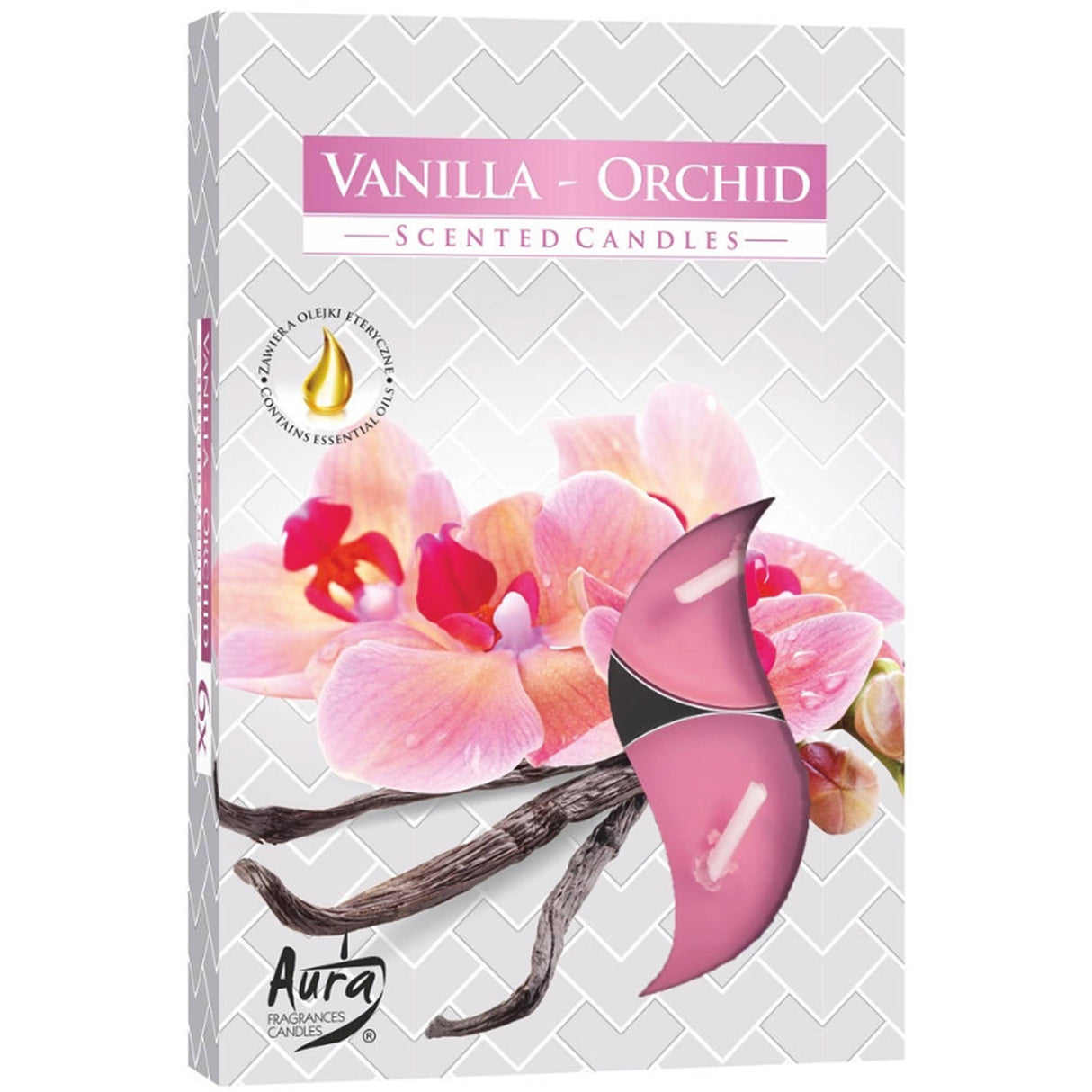 Kokulu Tealight Mumlar Vanilya ve Orkide