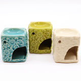 Classic Small Square Floral Oil Burners
