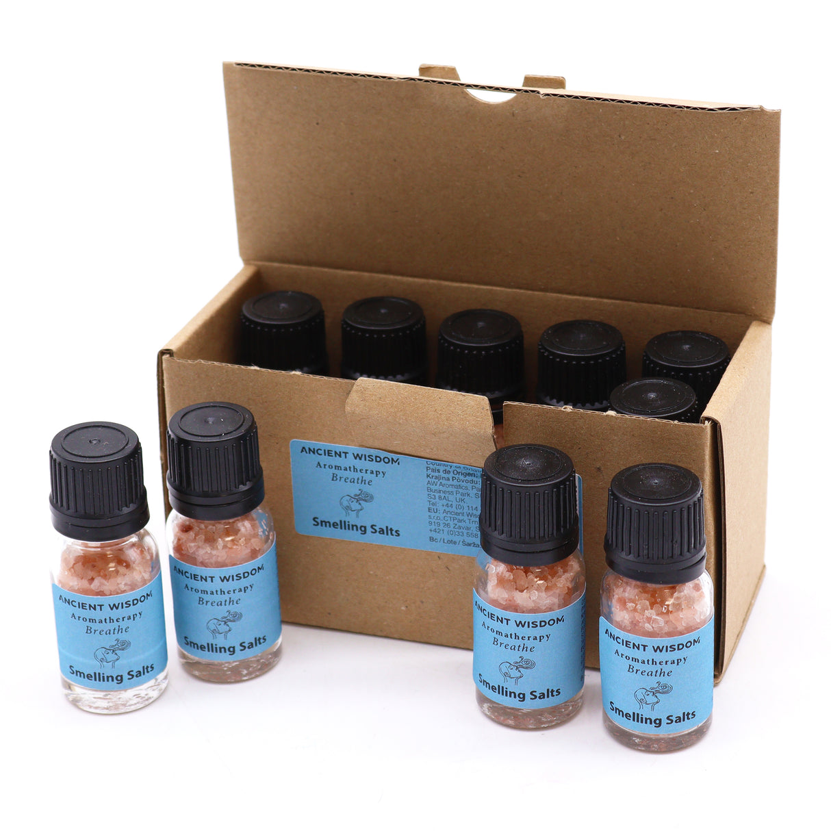 Aromaterapi Snuffsalt Breathe Eterisk oljeblandning