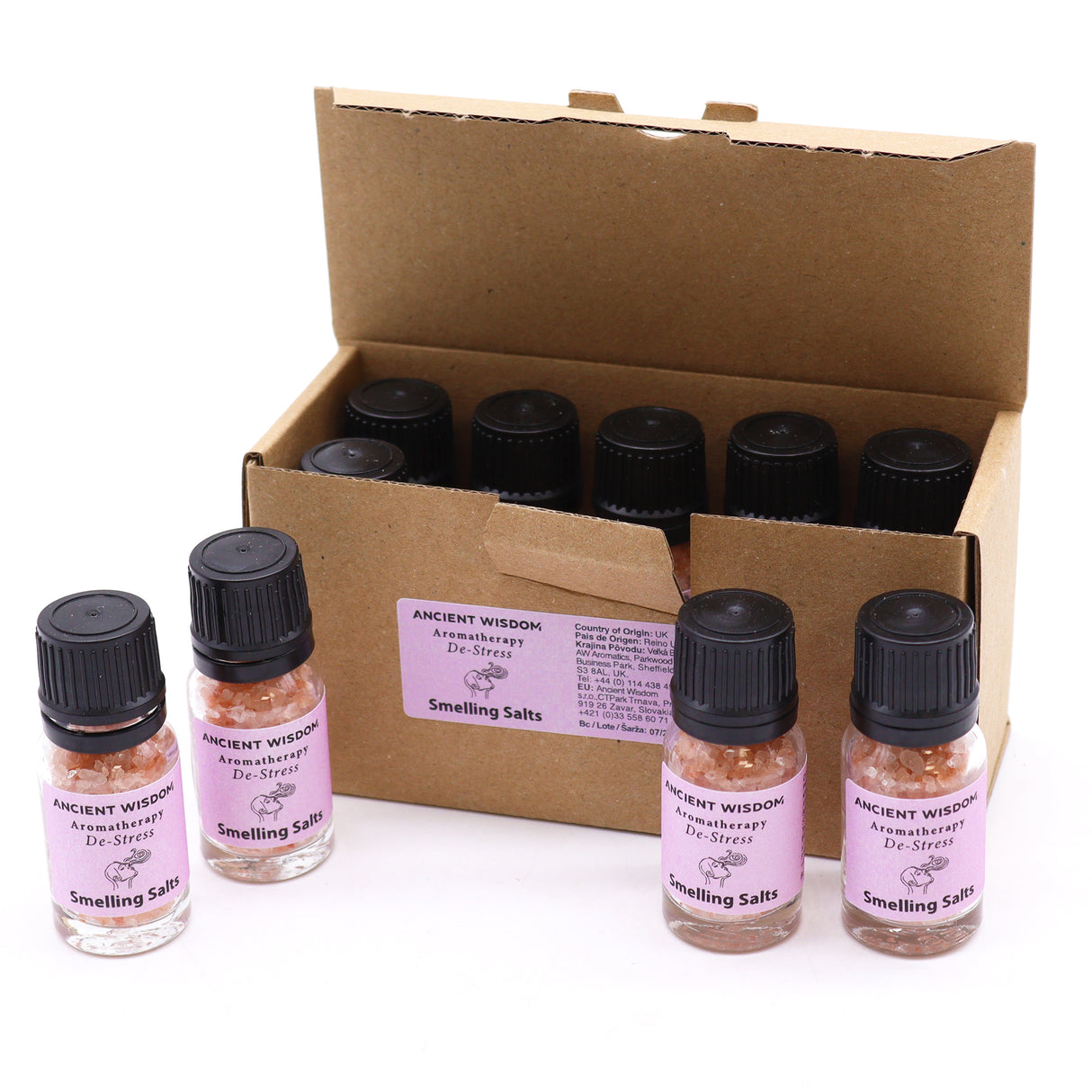 Aromaterapi luktande salter stresslindring lavendel frankincense