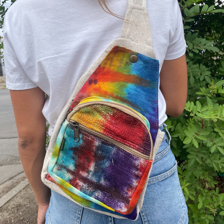 Schoudertas Hennep Tie-Dye