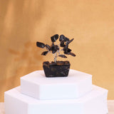 Schwarzer Achat Edelsteinbaum Orgonit Basis 15 Edelsteine