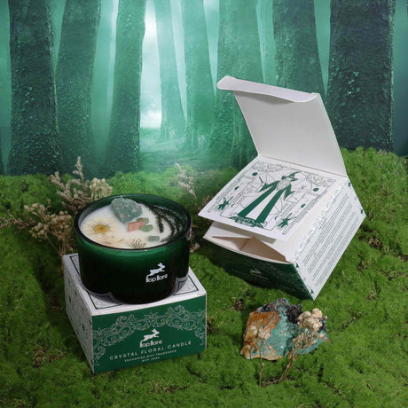 Candela di Cristallo Giada Il Mago Tarocchi Profumo di Menta