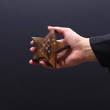 Brûleur d’Encens Signe du Zodiaque, Étoile Gravée en Laiton – Lot de 12