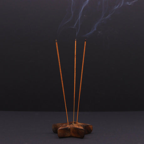 Zodiac Sign Incense Burner, Engraved Brass Star – 12 Pack