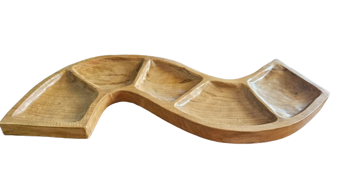 Snake Shaped Teak Bowl