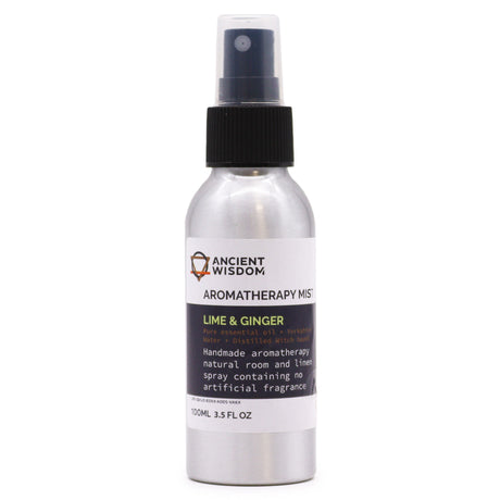 Spray de Ambiente com Óleo Essencial – Lima e Gengibre 100ml