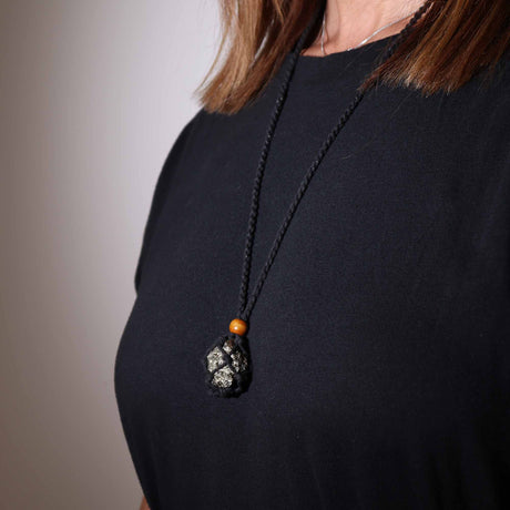 Cordon de collier noir réglable pour pierres précieuses