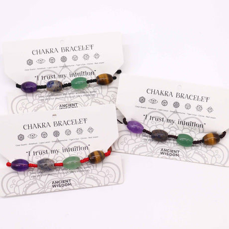 Pulsera de hilo de chakras - Cuentas