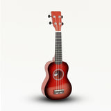 Handcrafted Indonesian 4-String Ukulele with Natural Sunburst Finish - Perfect for Beginners & Pros