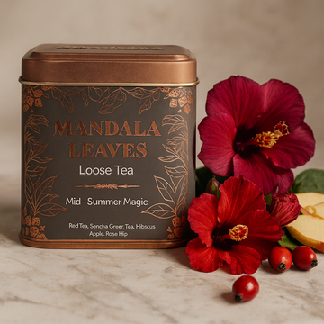 Midtsommer magi Pu-erh Sencha hibiscus løsbladet te
