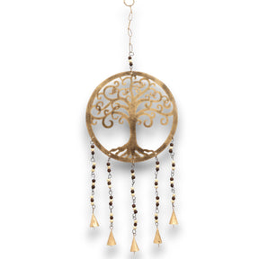 Tree of Life Brass Wind Chime 25 cm