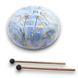 Steel Tongue Drum 8-Tone Light Blue, Carrying Bag