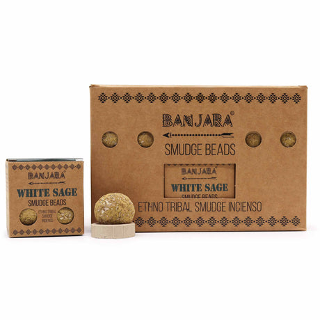 Perlas de Incienso para Sahumar Salvia Blanca Banjara