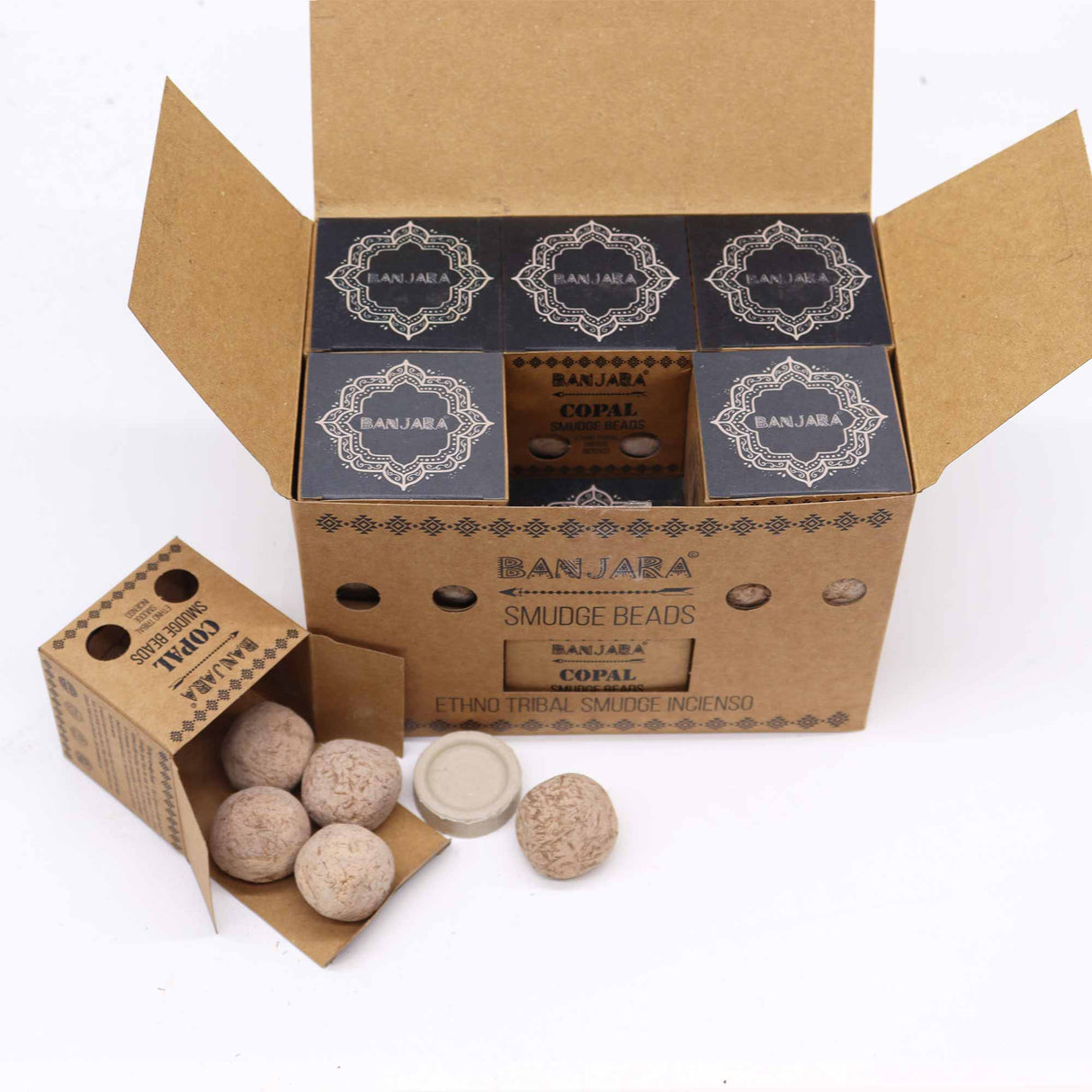 Натуральные бусины для окуривания Copal, Banjara