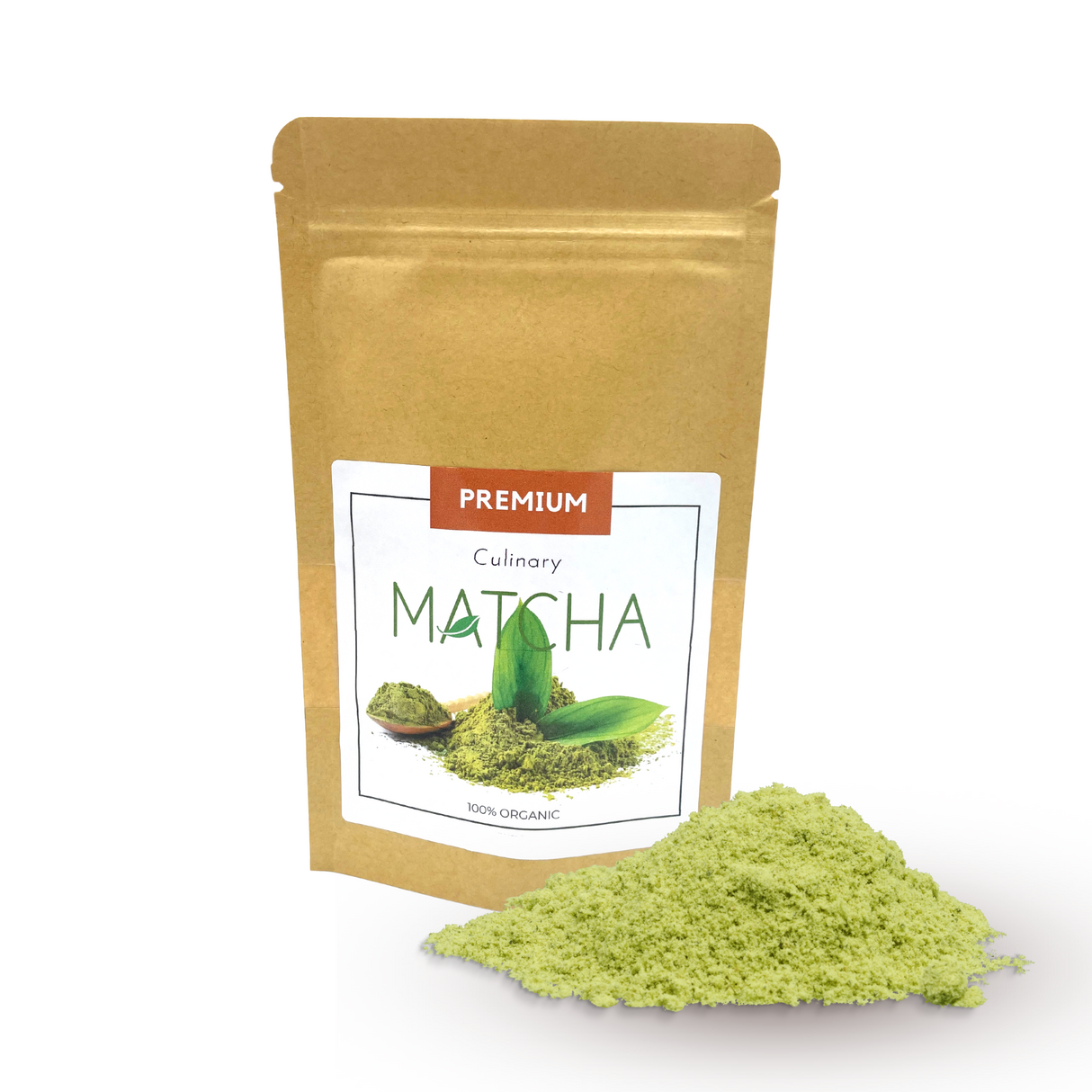 Premium Organic Culinary Matcha Tea Powder - Vibrant Green Tea for Lattes, Smoothies, and Baking