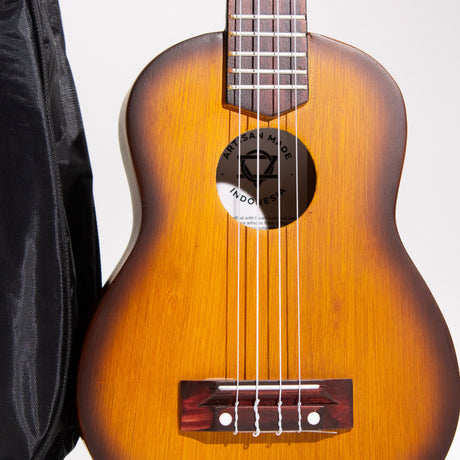 Ukulele 4-String Orange Sunburst Handcrafted Indonesian