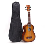 4-húros ukulele narancssárga sunburst, kézzel készített indonéz