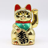 Maneki Neko Money Cat Gold 15cm
