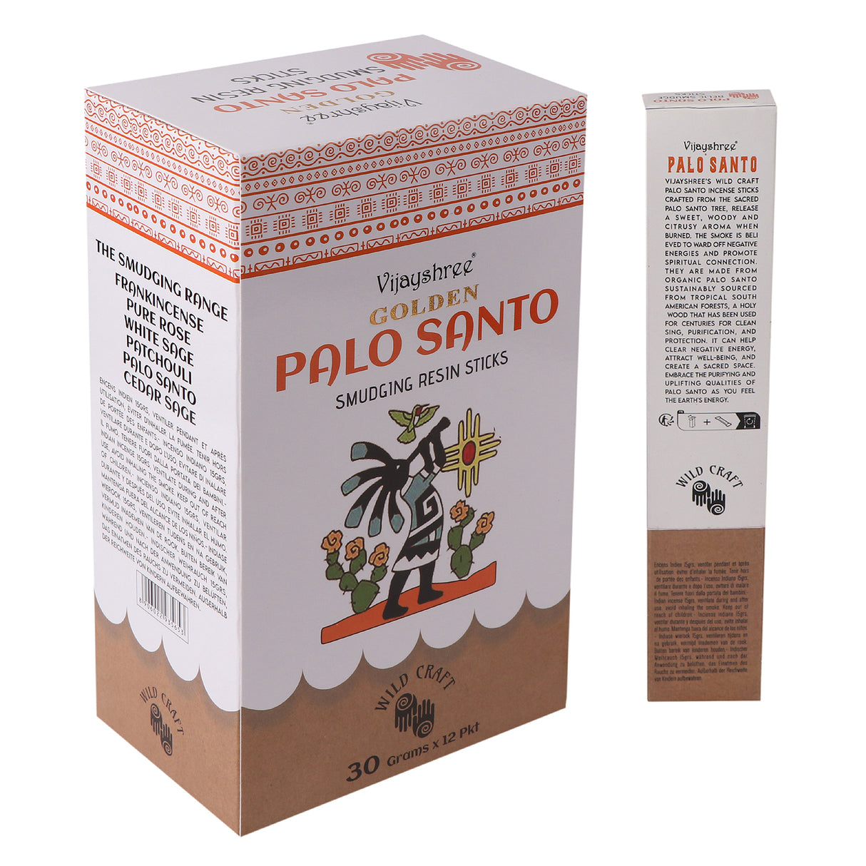 Palo Santo vonné tyčinky z pryskyřice na očistu zlaté 30g