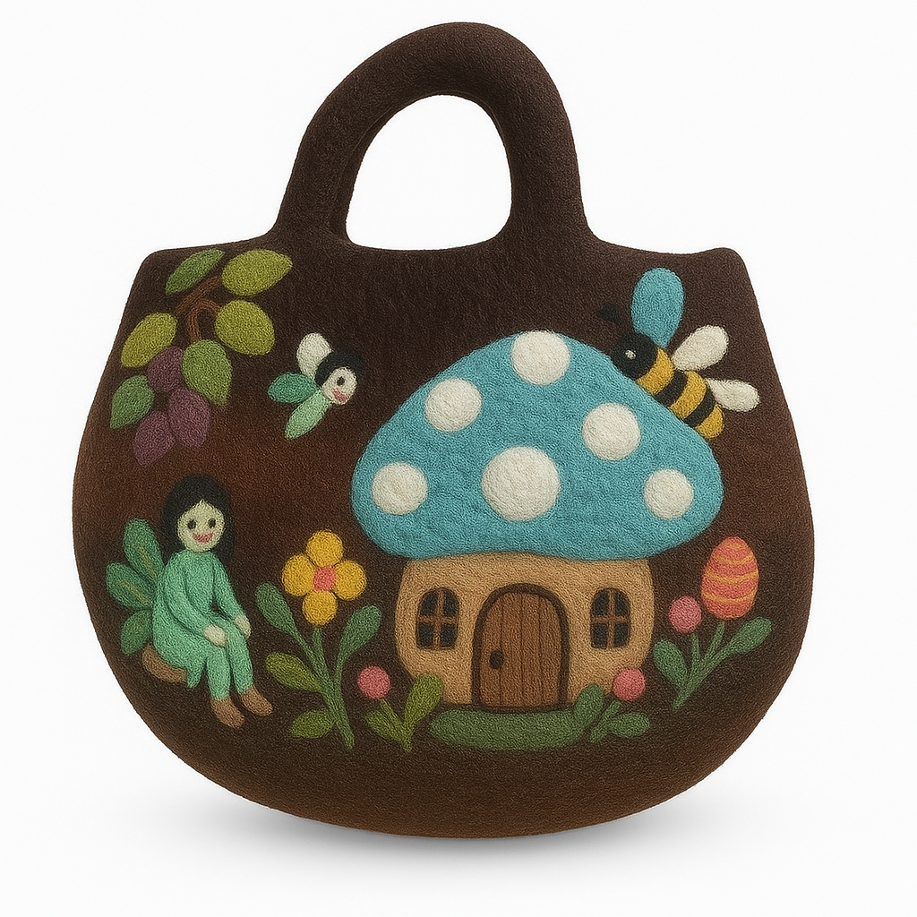 Taška z plstěné látky Fairy Garden