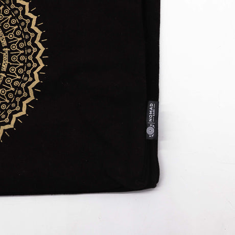 Geantă oversized din bumbac stonewashed 14oz – Mandala aurie
