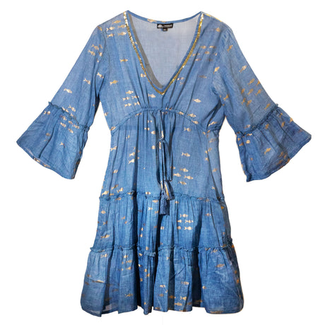 Robe poisson rouge bleu mer nomade