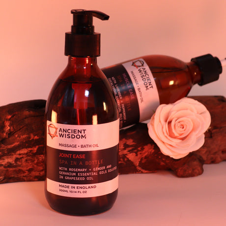 Óleo de Massagem e Banho 300ml Alecrim Gengibre Gerânio