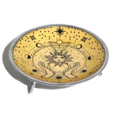 Altar Offering Plate Enameled Tripod Sun and Hands