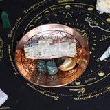 Incense Smudge Plate Copper Flower of Life