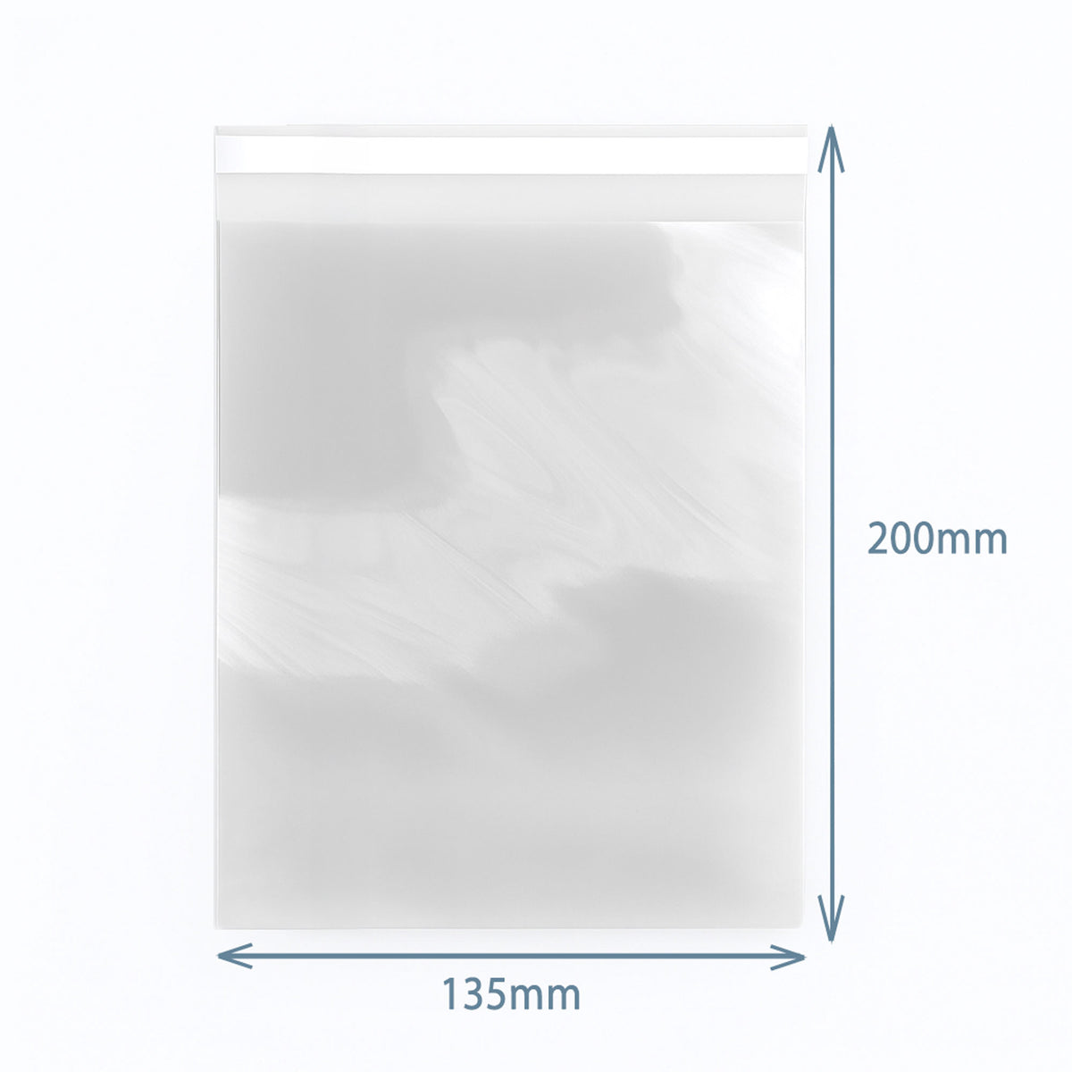 Clear Resealable Poly-Prop Bags 135 × 200 mm, Pack of 500