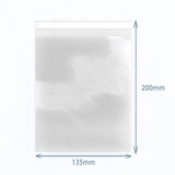 Clear Resealable Poly-Prop Bags 135 × 200 mm, Pack of 500