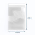 Clear Resealable Poly-Prop Bags 160 × 250 mm, Pack of 500
