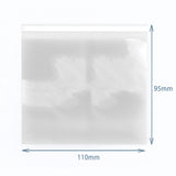 Clear Resealable Poly-Prop Bags 110 × 95 mm, Pack of 500