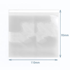 Clear Resealable Poly-Prop Bags 110 × 95 mm, Pack of 500