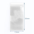 Clear Resealable Poly-Prop Bags 255 × 115 mm, Pack of 500