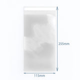 Clear Resealable Poly-Prop Bags 255 × 115 mm, Pack of 500