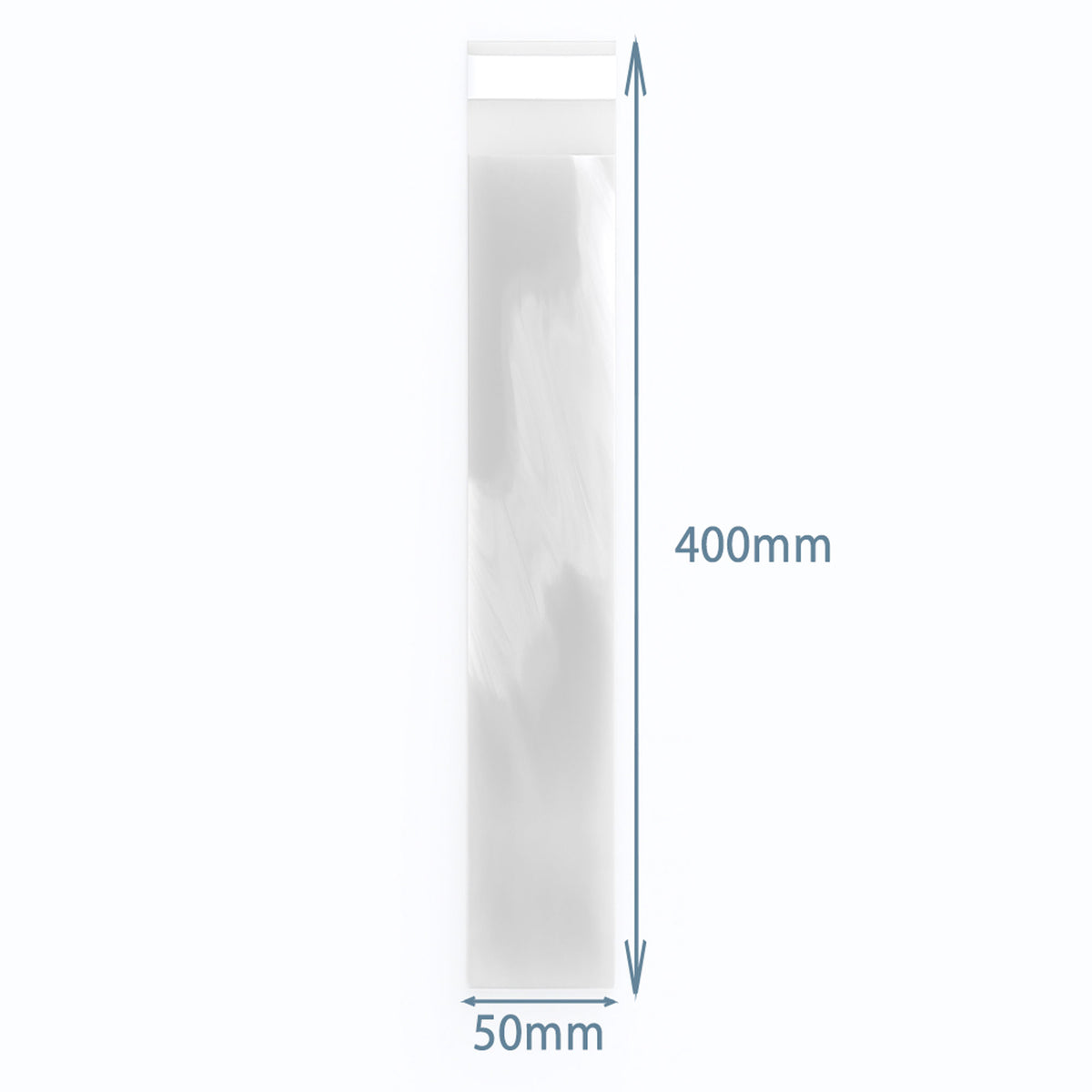 Clear Poly-Prop Incense Bags 400 × 50 mm, Pack of 500