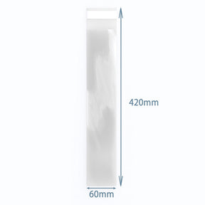 Clear Poly-Prop Bags 420 × 60 mm, Pack of 500