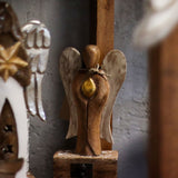Wooden Angel Figurine – Love 15cm