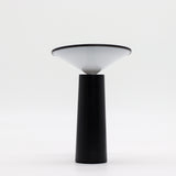 Matte Black Mushroom Touch Dimmable USB‑C Table Lamp