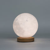 Moon Lamp Night Light, USB, 3-Level, Wooden Base