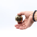 Antique Brass Feng Shui Wealth Dice, Large Rounded