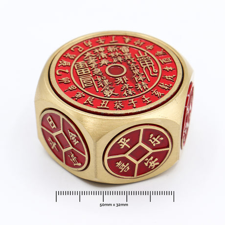 Feng Shui Glücks-Rote Münze Schreibtischspinner