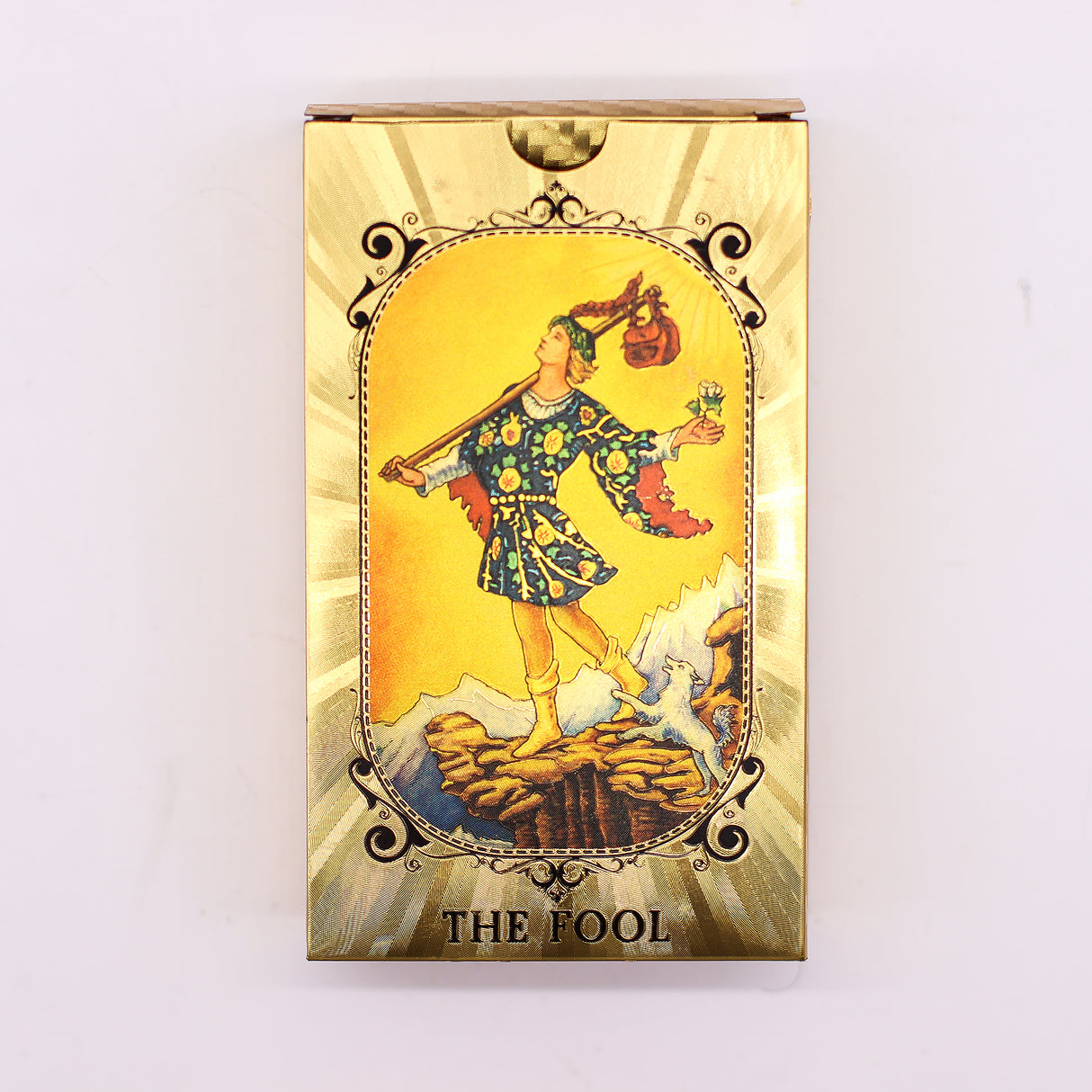 Jeu de tarot Rider-Waite 78 cartes bleu-or avec guide